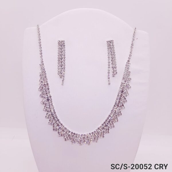 Set Collar con Aros de Strass / S-20052