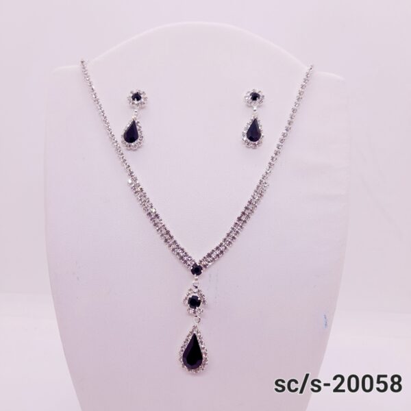 Set Collar con Aros de Strass / S-20058