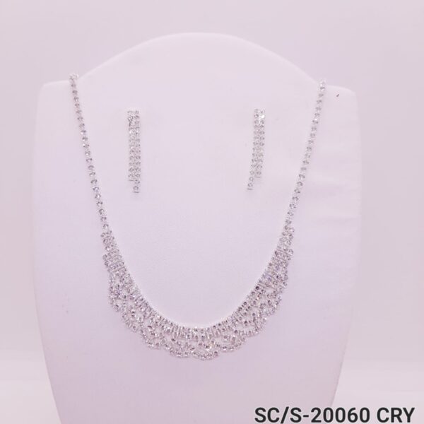 Set Collar con Aros de Strass / S-20060