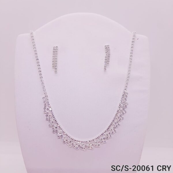 Set Collar con Aros de Strass / S-20061