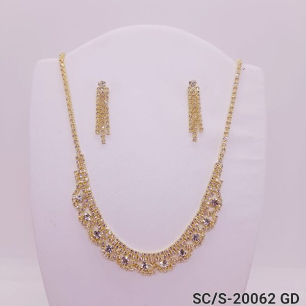 Set Collar con Aros de Strass / S-20062