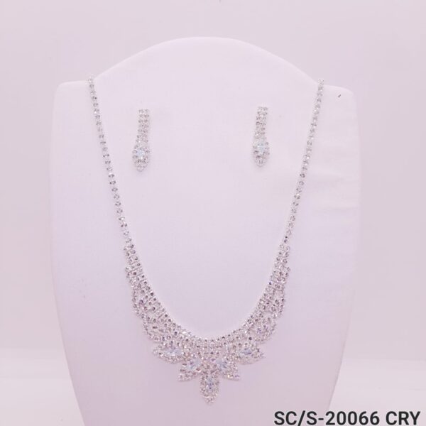 Set Collar con Aros de Strass / S-20066