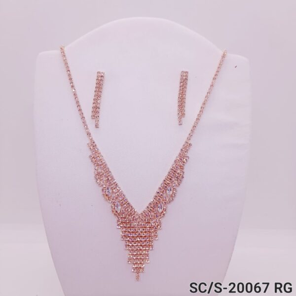 Set Collar con Aros de Strass / S-20067