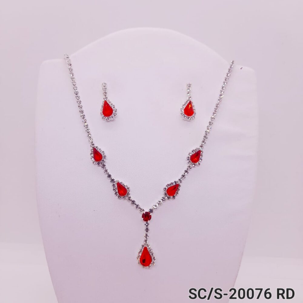 Set Collar con Aros de Strass / S-20076