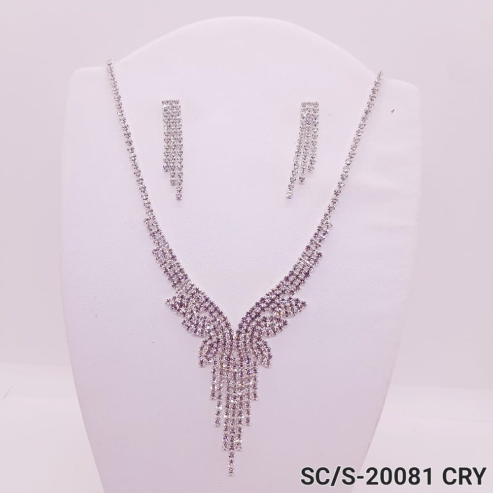 Set Collar con Aros de Strass / S-20081 - Image 2