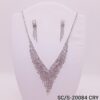 Set Collar con Aros de Strass / S-20084