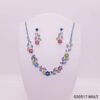 Set Collar con Aros de Strass Multicolor / S-20517