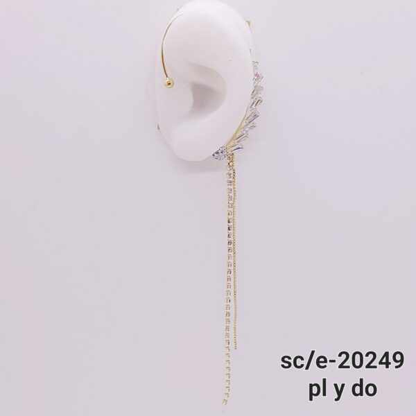 Aro Trepador de Strass con Caída / E-20249