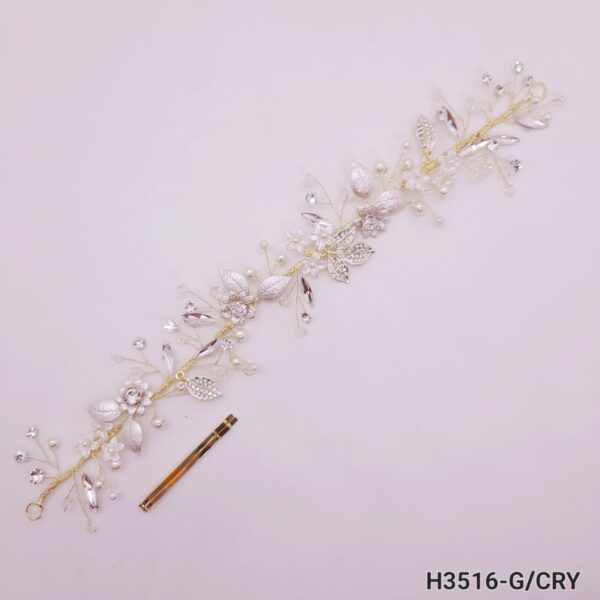 Tocado Diadema Para Pelo de Strass Flexible - H3516
