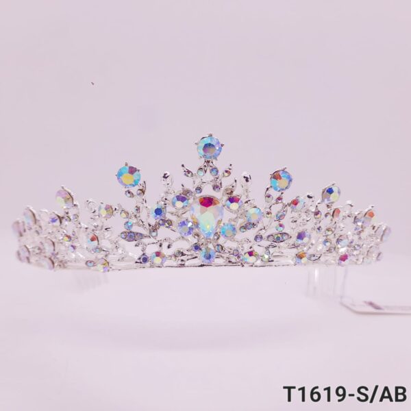 Tiara de Strass en Colores / T-1619