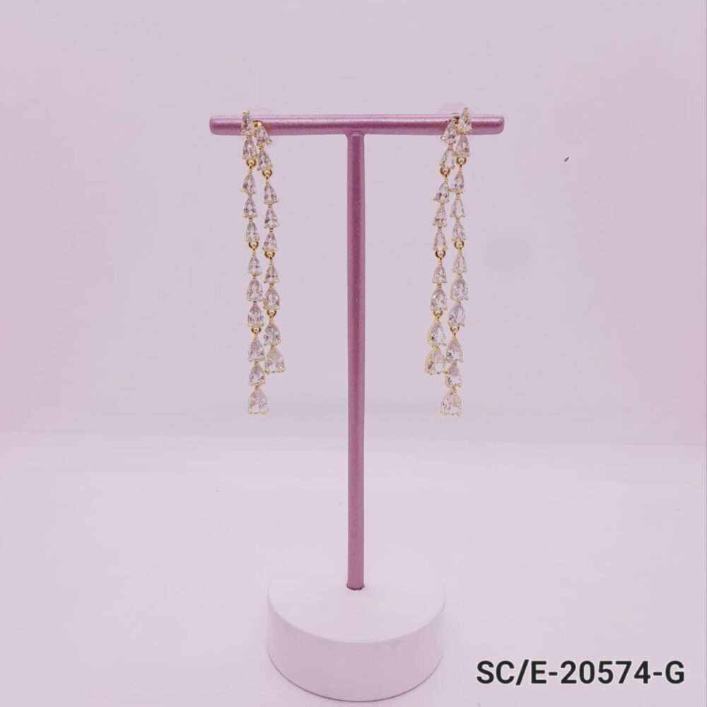 Aros de Cristal tipo Cubic con Movimiento / E-20574