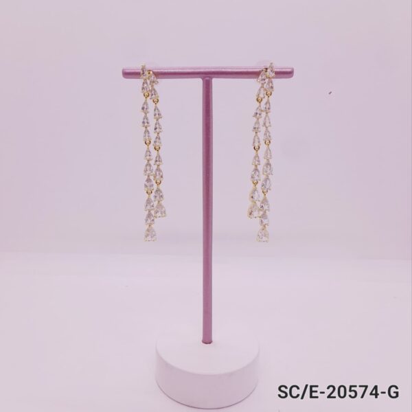 Aros de Cristal tipo Cubic con Movimiento / E-20574