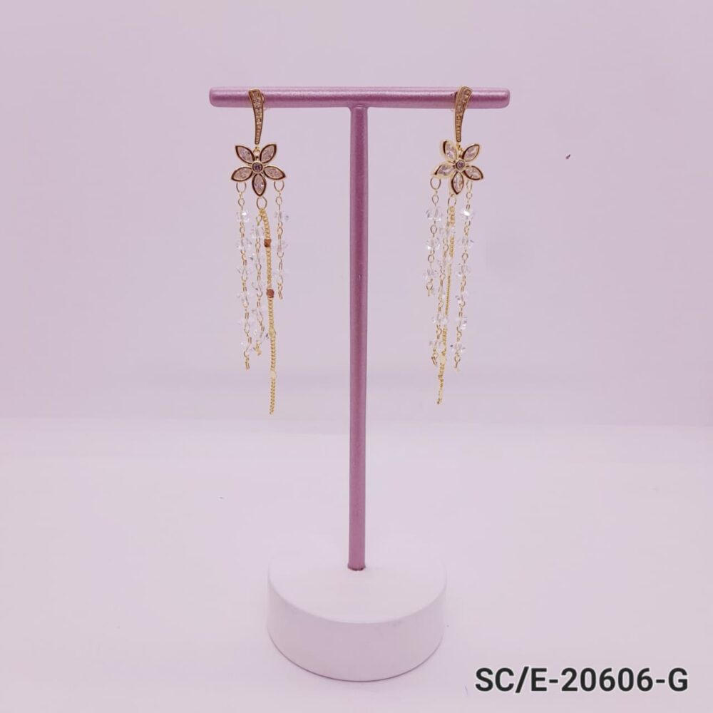 Aros Urban Chain Con Strass - Hipoalergénicos / E-20606