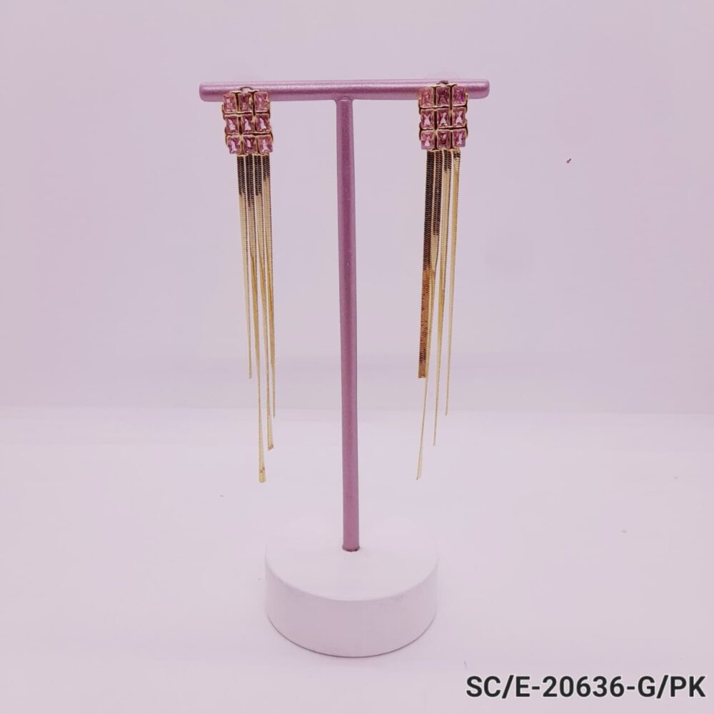 Aros Urban Chain Con Strass - Hipoalergénicos / E-20636