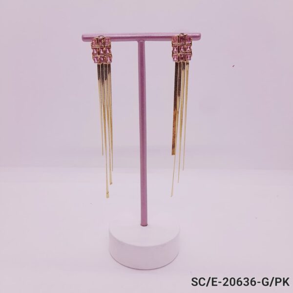 Aros Urban Chain Con Strass - Hipoalergénicos / E-20636