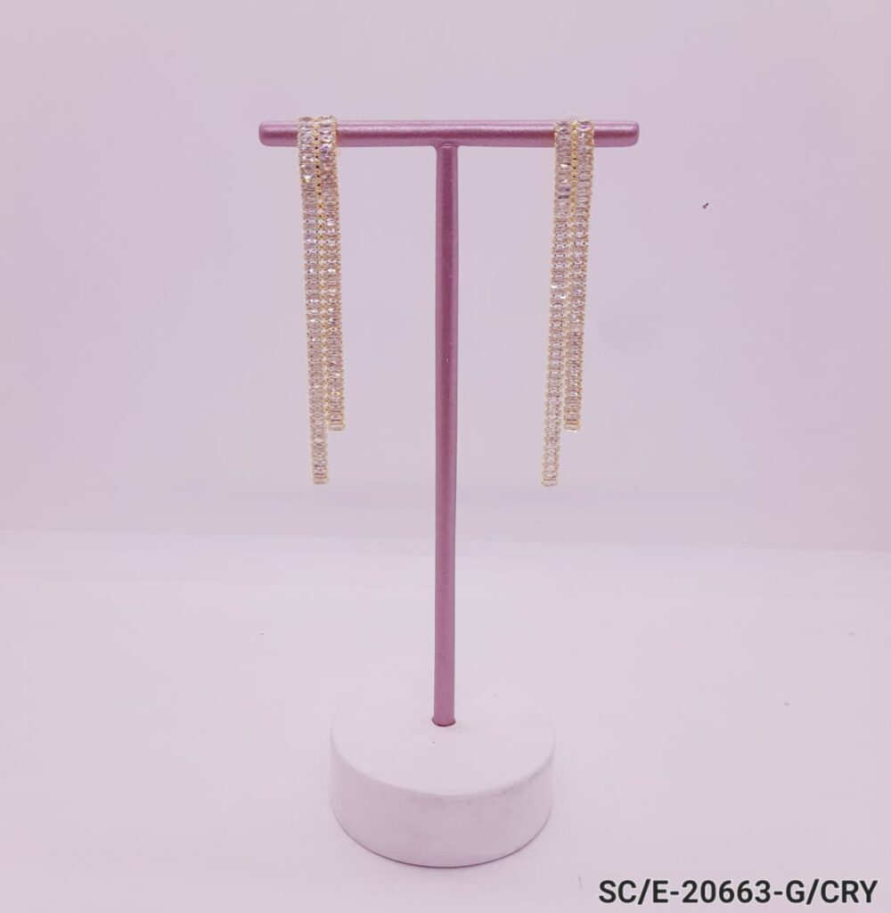 Aros de Strass con Movimiento - Hipoalergénicos / E-20663