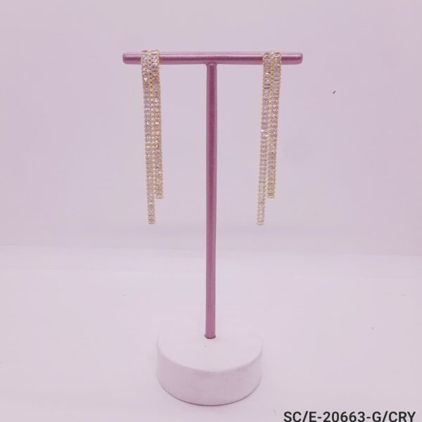 Aros de Strass con Movimiento - Hipoalergénicos / E-20663