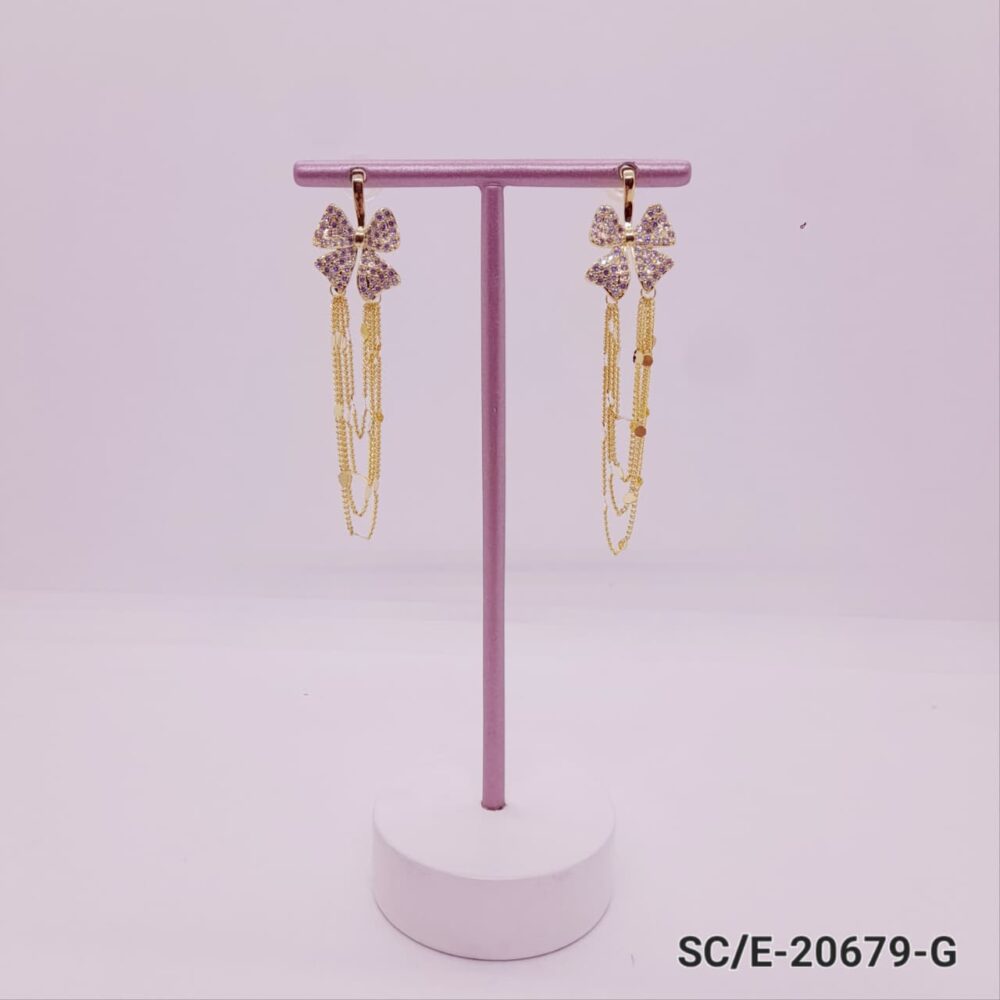 Aros Urban Chain Con Strass - Hipoalergénicos / E-20679