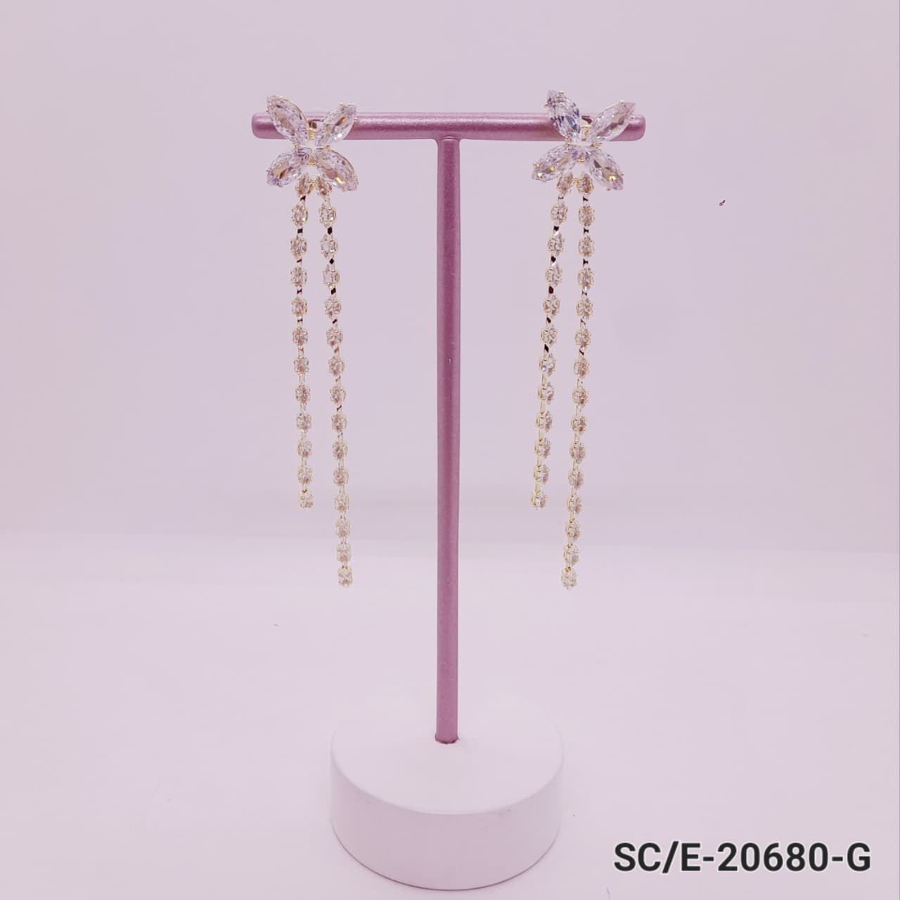Aros Urban Chain Con Strass - Hipoalergénicos / E-20680