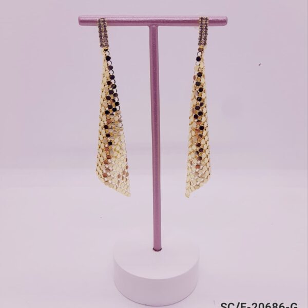Aros Urban Chain Con Strass - Hipoalergénicos / E-20686