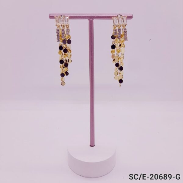 Aros Urban Chain Con Strass - Hipoalergénicos / E-20689