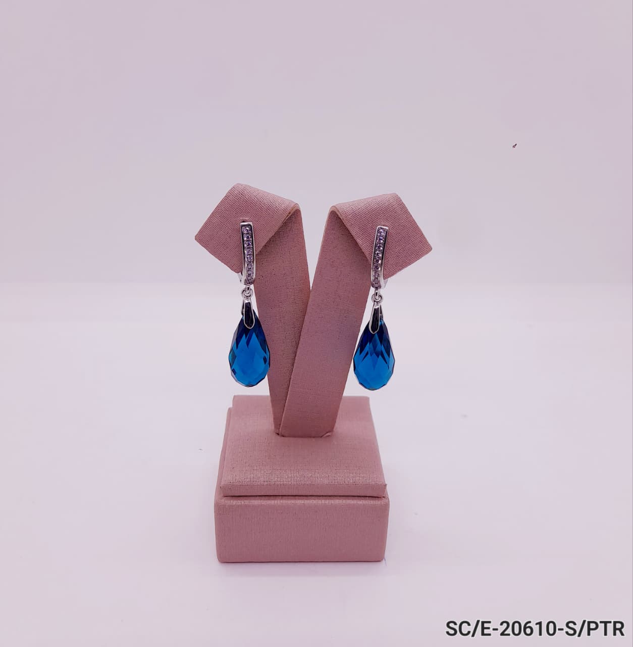 Aros de Cristal Colgante con Colores / E-20610 - Image 9