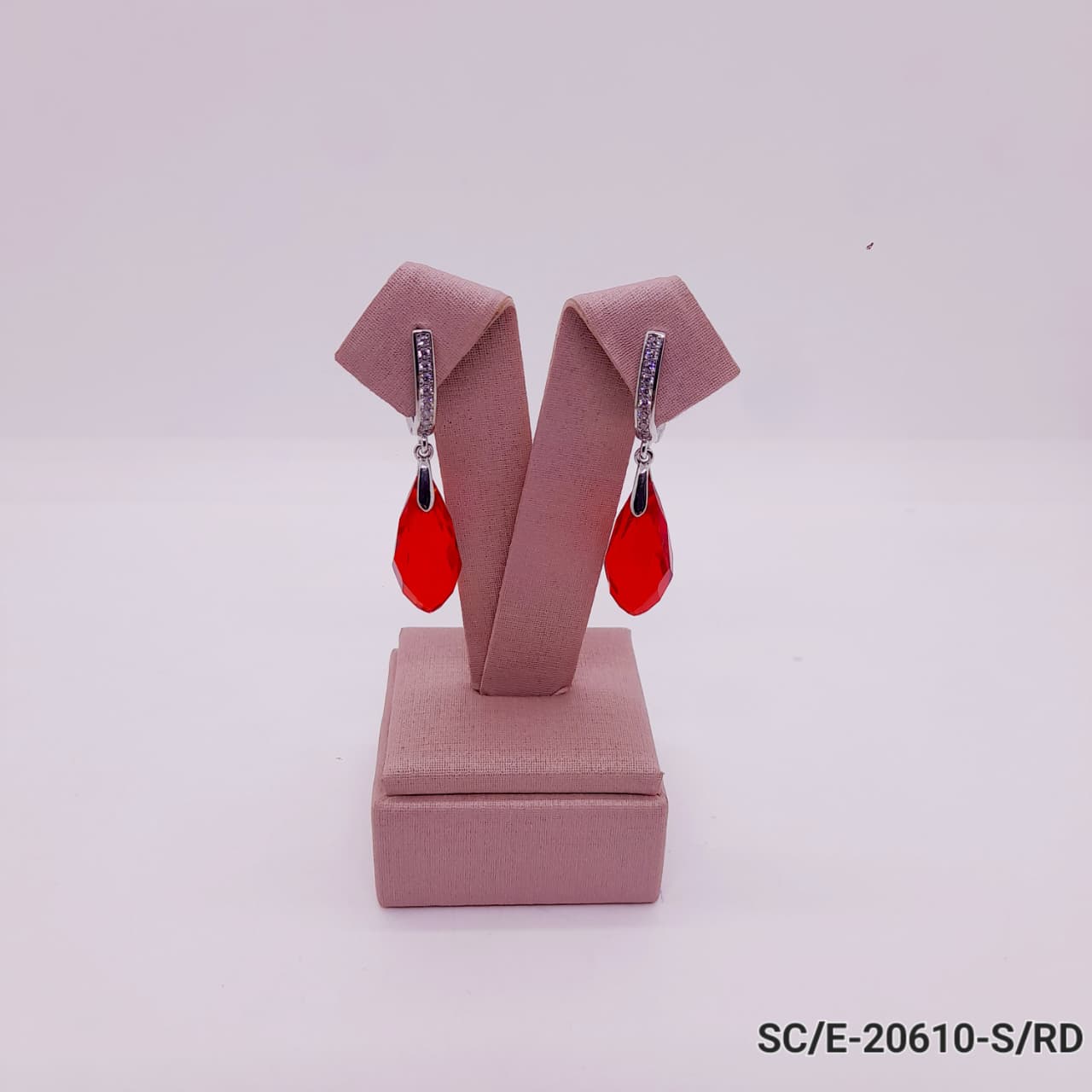 Aros de Cristal Colgante con Colores / E-20610