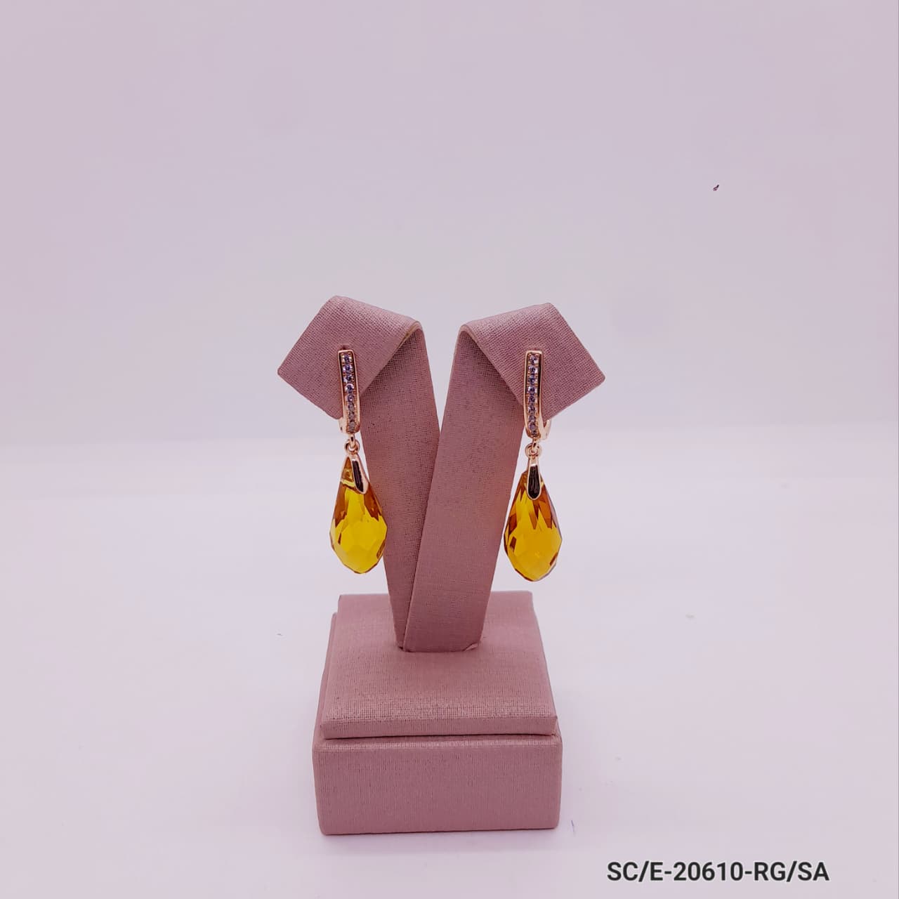 Aros de Cristal Colgante con Colores / E-20610 - Image 5