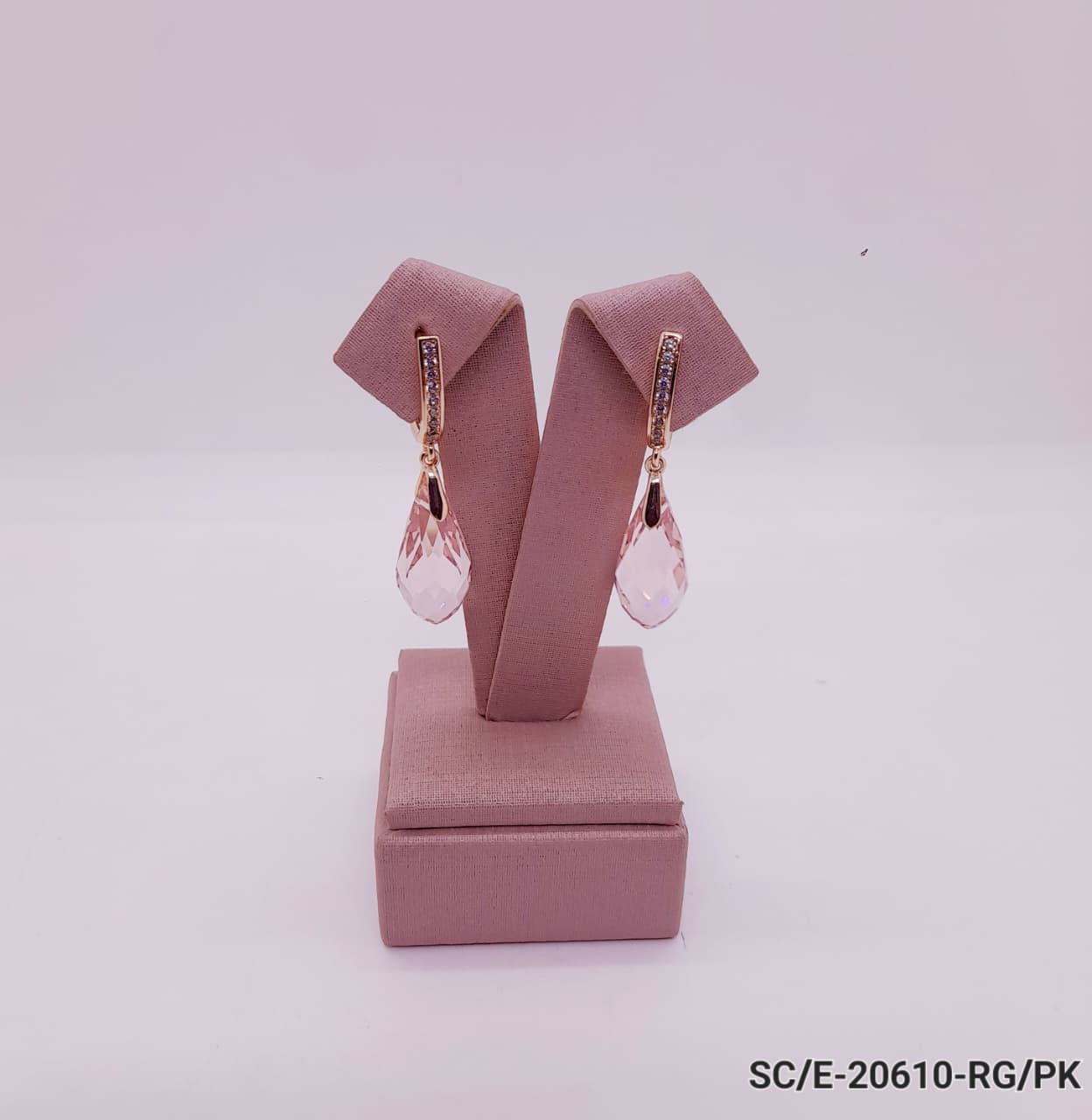 Aros de Cristal Colgante con Colores / E-20610 - Image 4