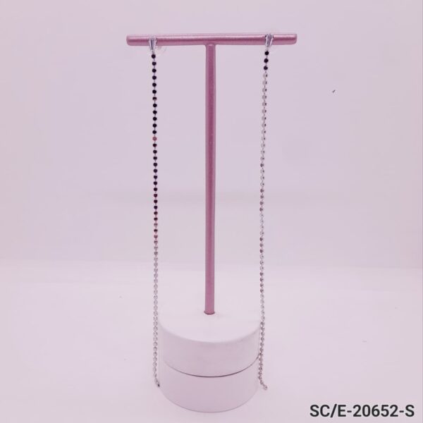 Aros de Cubic y Cadena - Hipoalergénicos / E-20652
