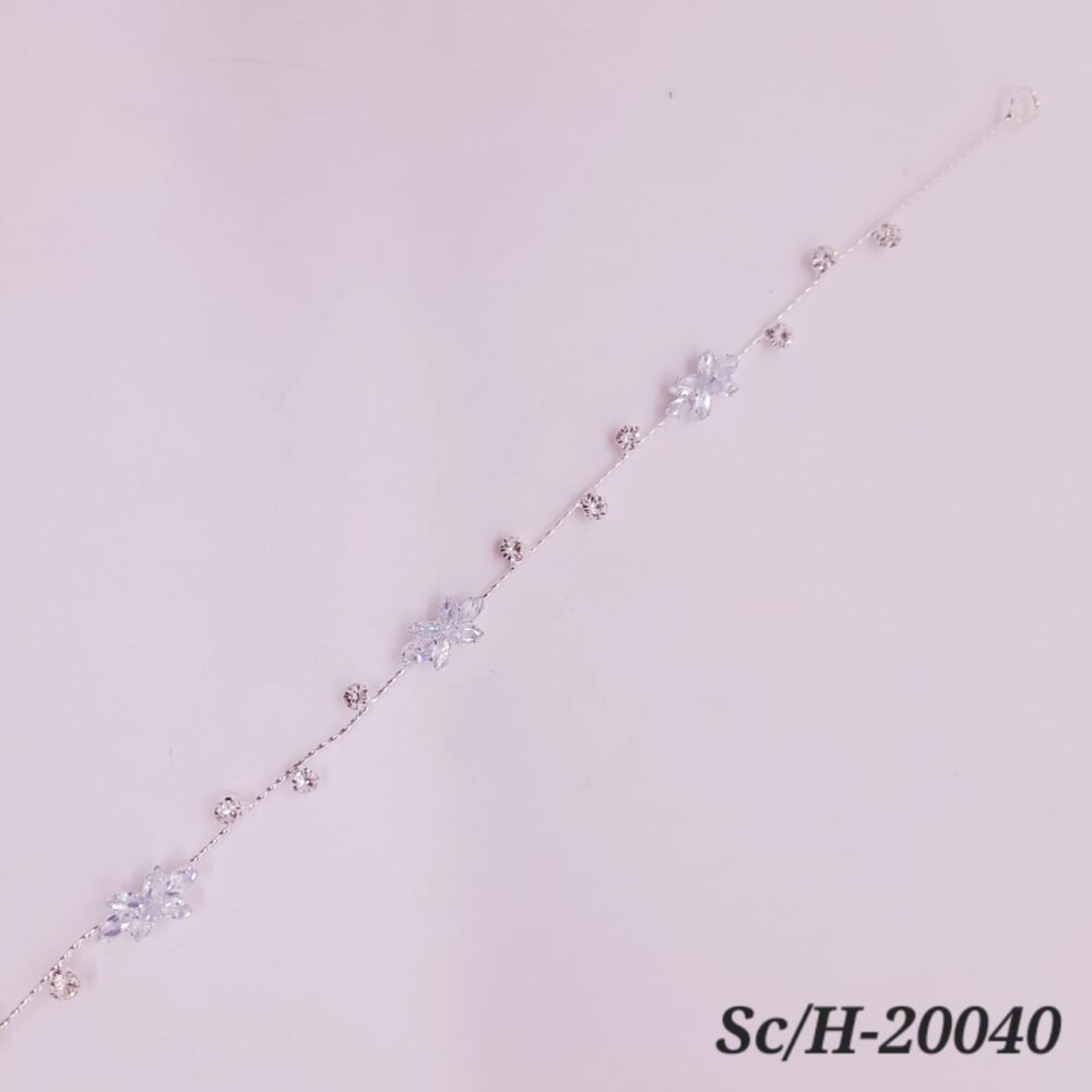 Tocado Diadema Para Pelo de Strass Flexible - H-20040