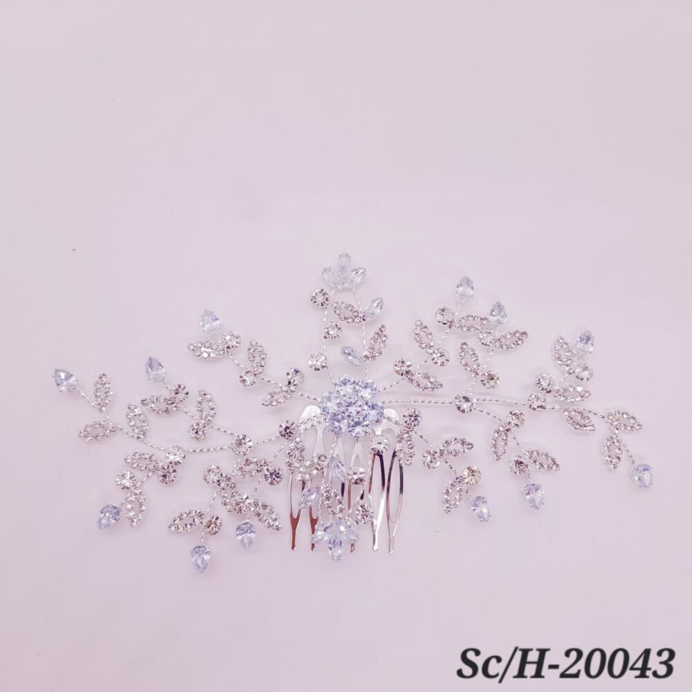 Peineta Tocado de Cubic Zirconia / H-20043