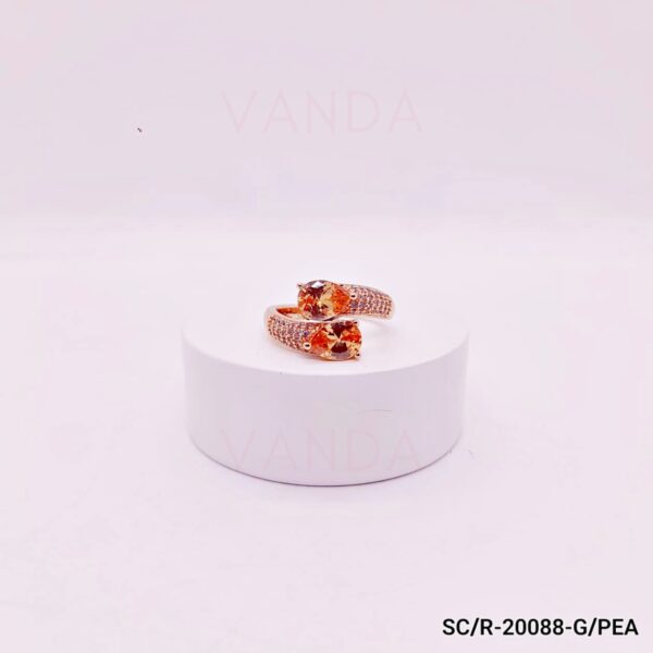 Anillo de Strass con Piedras de Color - Regulable - R-20088