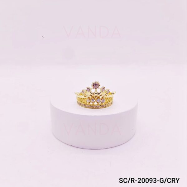 Anillo de Strass de Corona - R-20093