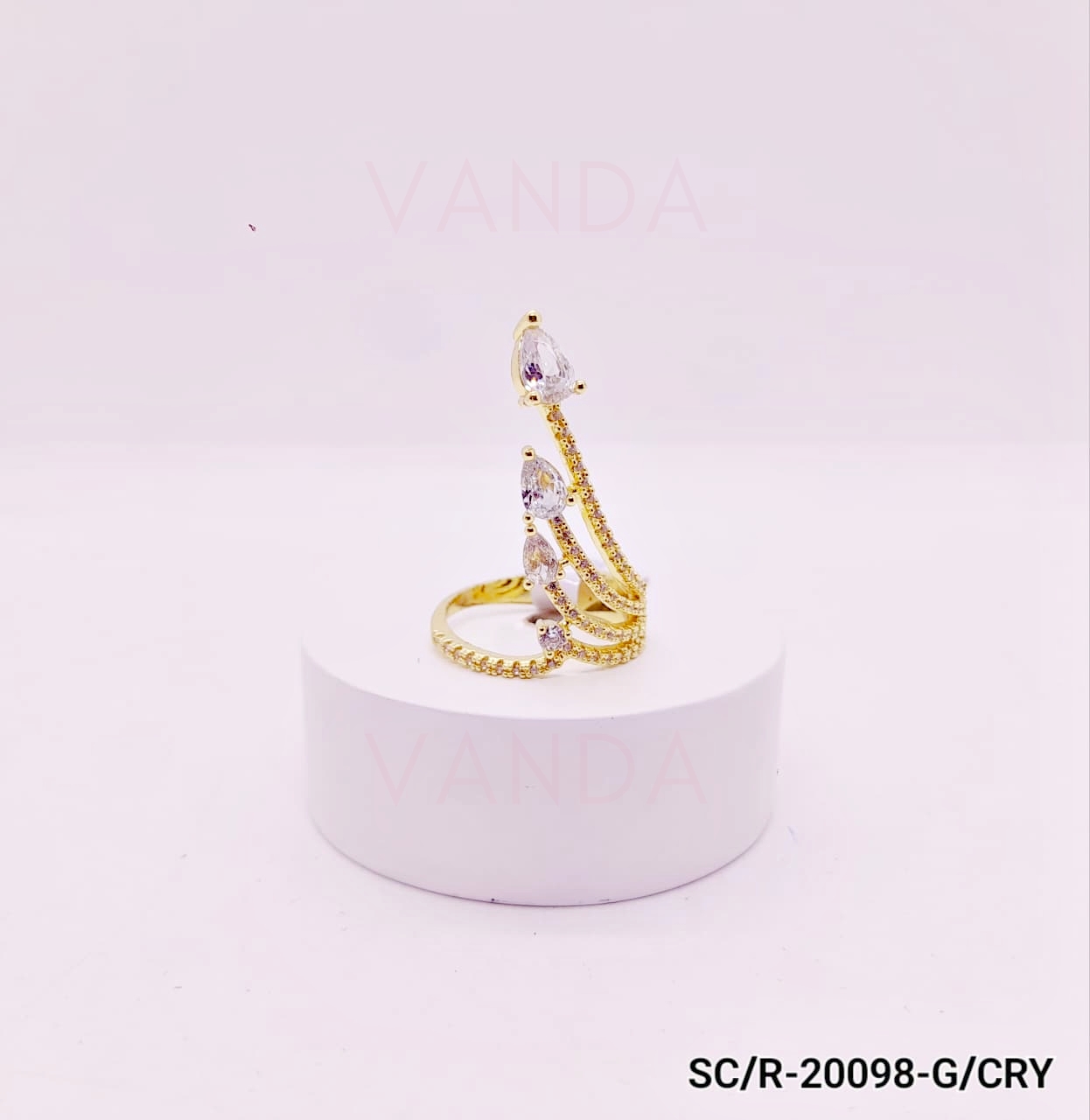 Anillo de Strass - Regulable - R-20098