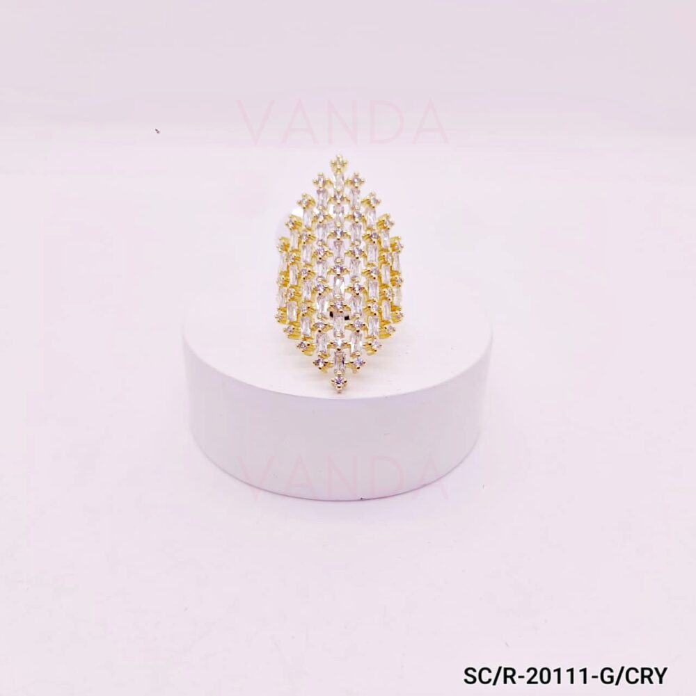 Anillo de Strass Microengarzado / R-20111