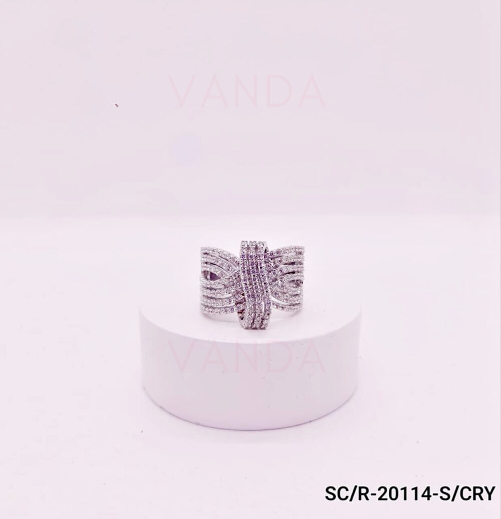 Anillo de Strass Microengarzado / R-20114