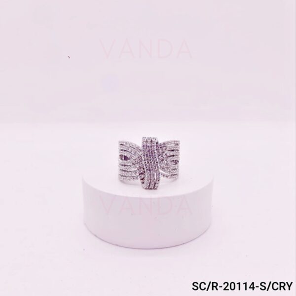 Anillo de Strass Microengarzado / R-20114