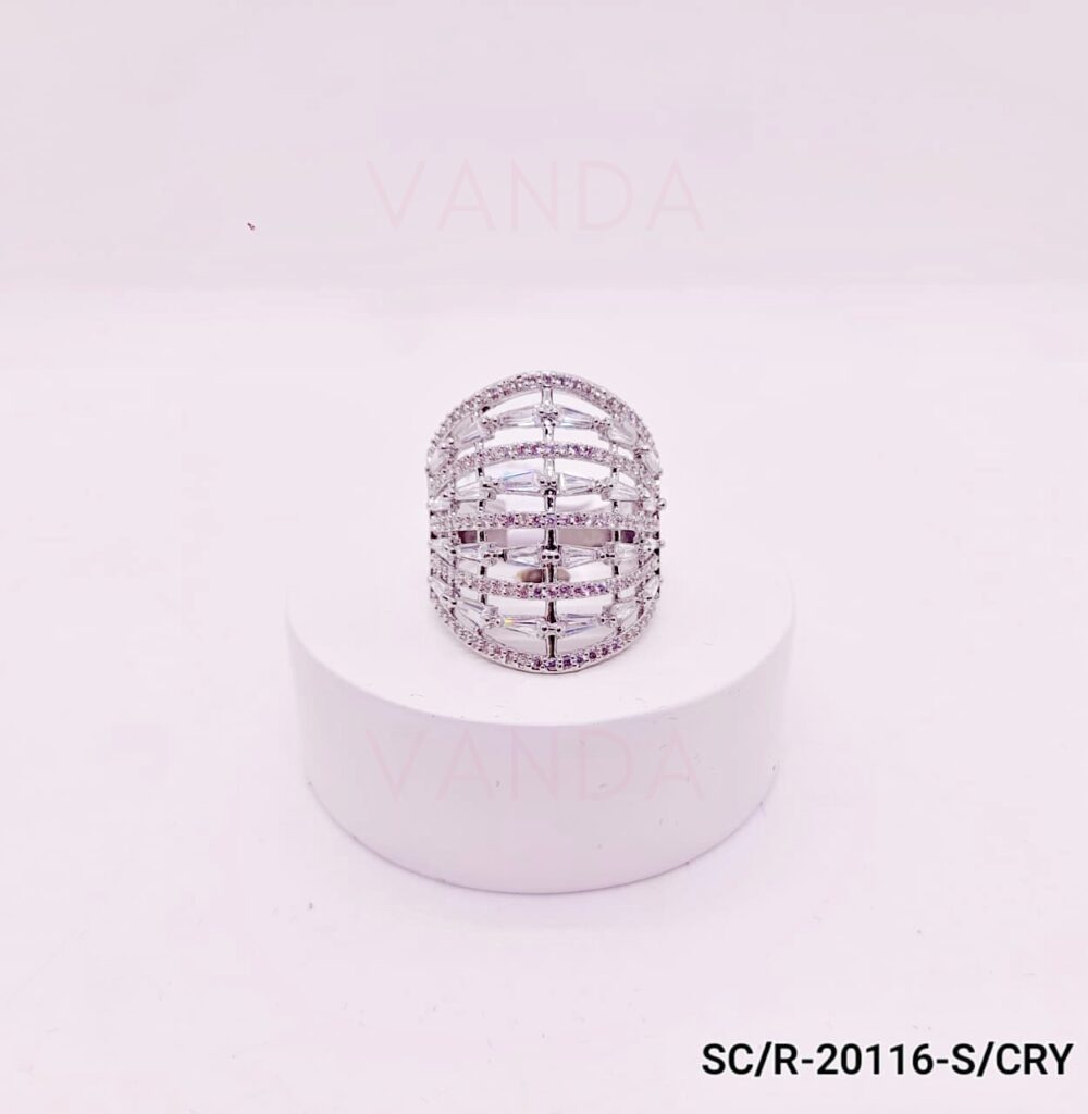 Anillo de Strass Microengarzado / R-20116