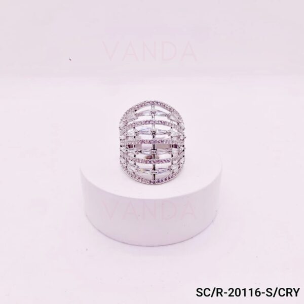 Anillo de Strass Microengarzado / R-20116