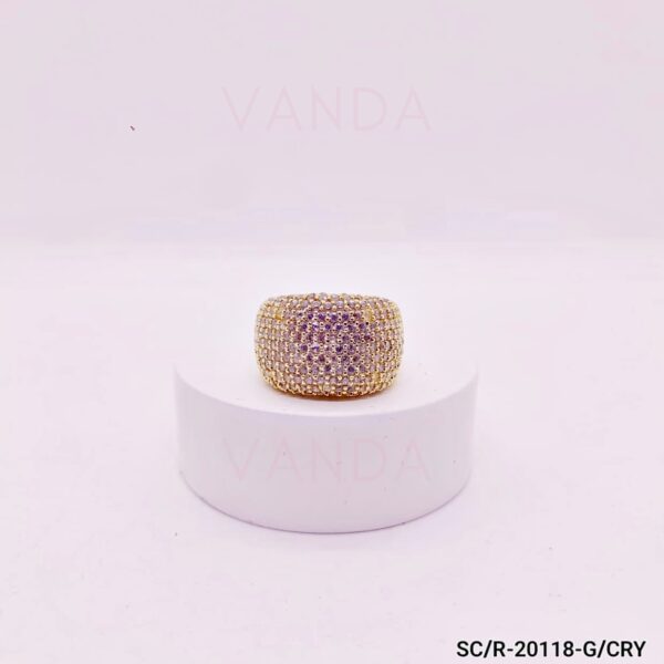 Anillo de Strass Microengarzado / R-20118