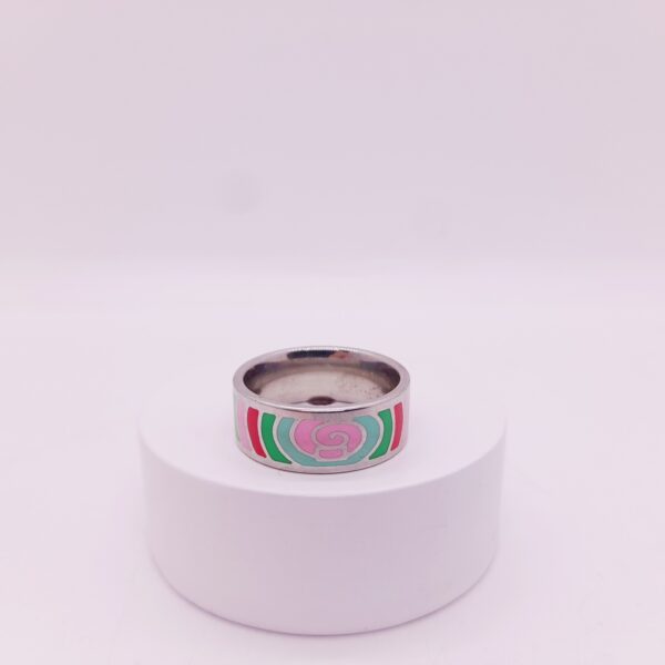 Anillo Esmaltado de Acero Quirúrgico / RS-1023