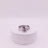 Anillo de Strass y Cadena de Acero Quirúrgico / RS-1025