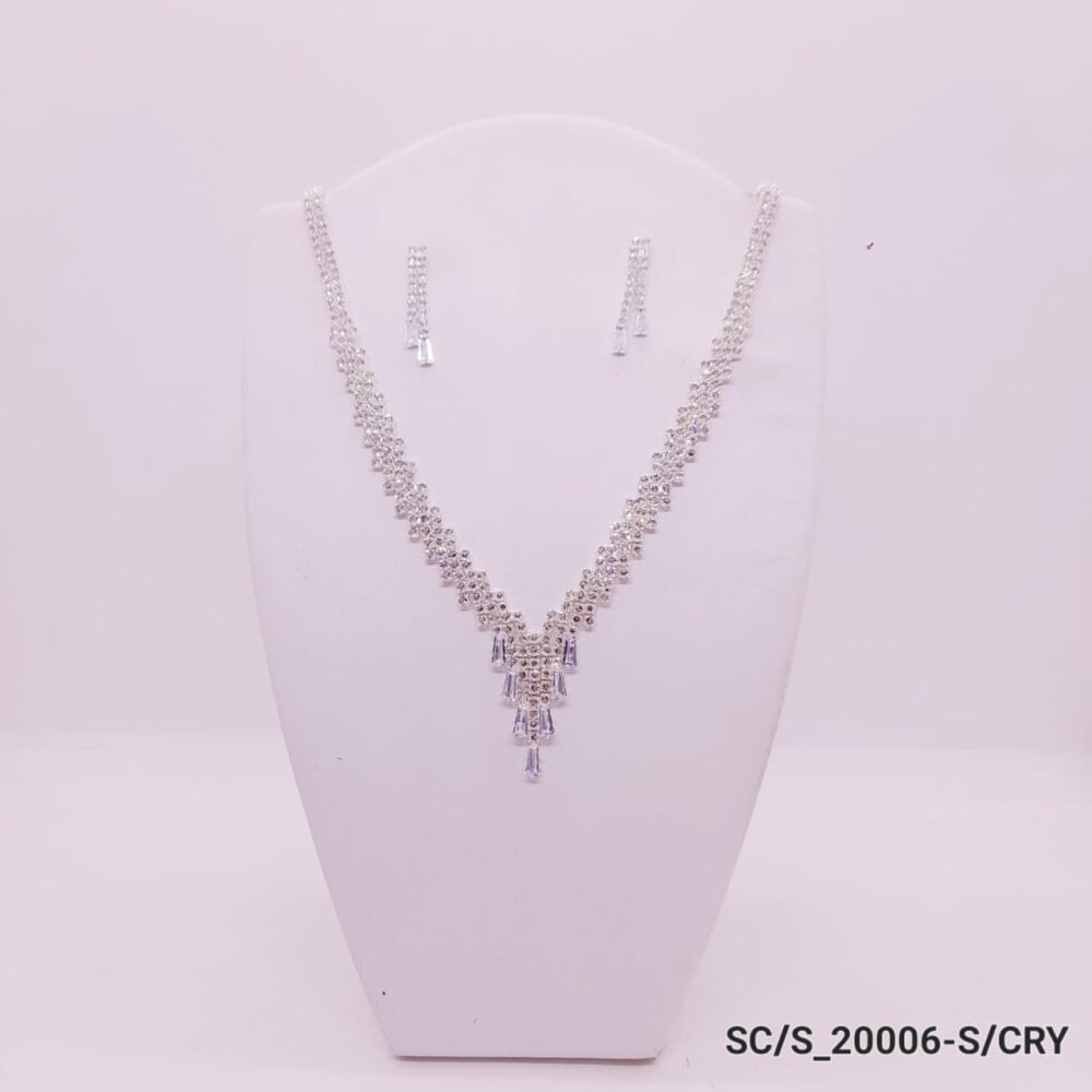 Set Collar con Aros de Strass / S-20006