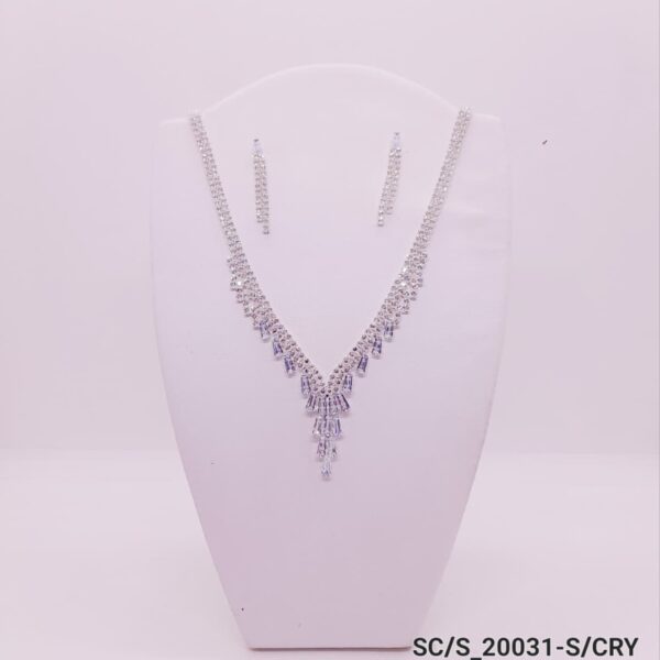 Set Collar con Aros de Strass / S-20031