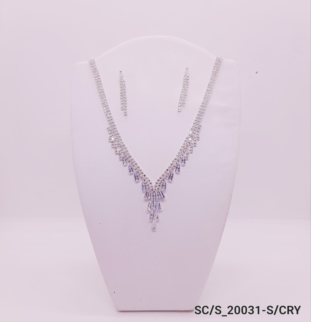 Set Collar con Aros de Strass / S-20031