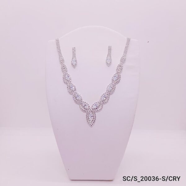 Set Collar con Aros de Strass / S-20036