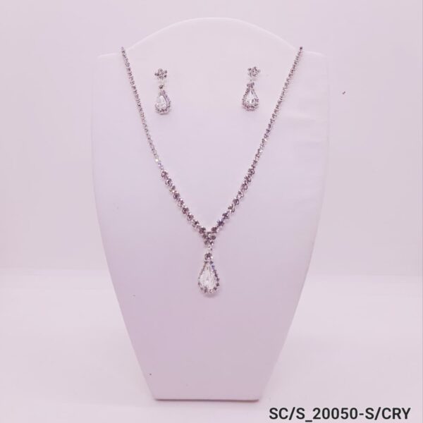 Set Collar con Aros de Strass / S-20050