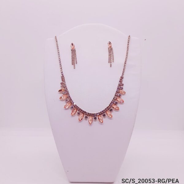 Set Collar con Aros de Strass / S-20053