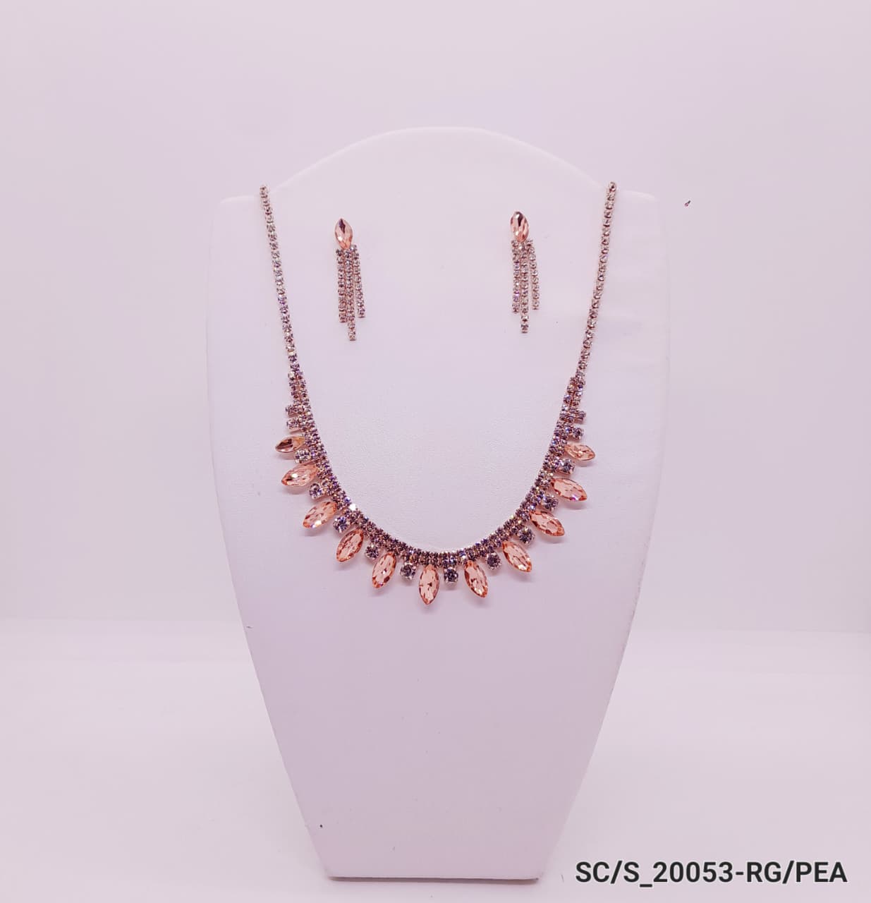 Set Collar con Aros de Strass / S-20053